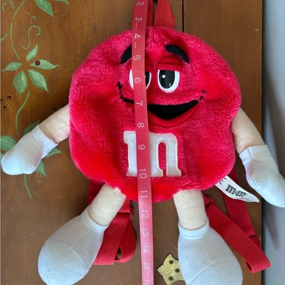 M&M'S Red Character 2001 Plush Backpack 🎒 - Picture 12 of 12